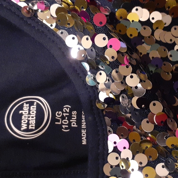 Wonder Nation Jumpsuit/ sequins NWT - Picture 4 of 10